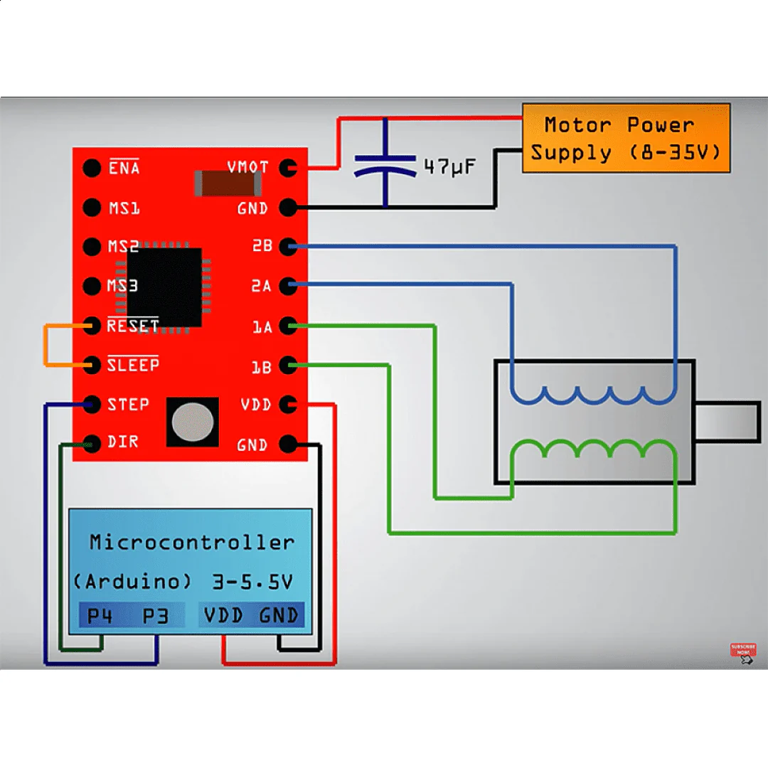 A4988 Stepper Motor Driver Module with Heat Sink For 3D Printer (Red) - Image 7