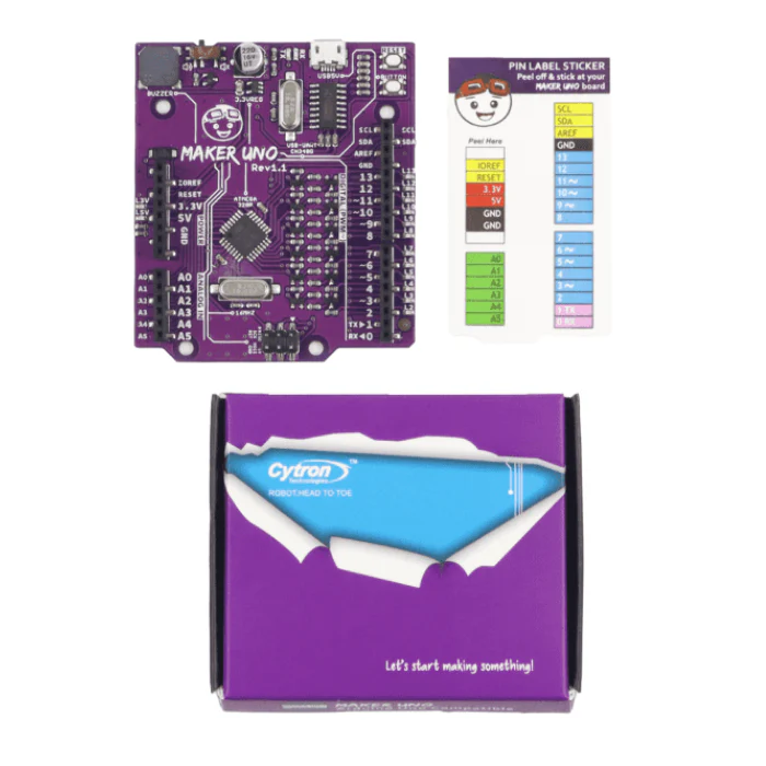 Cytron Maker UNO Microcontroller Board for Arduino Education - Image 4