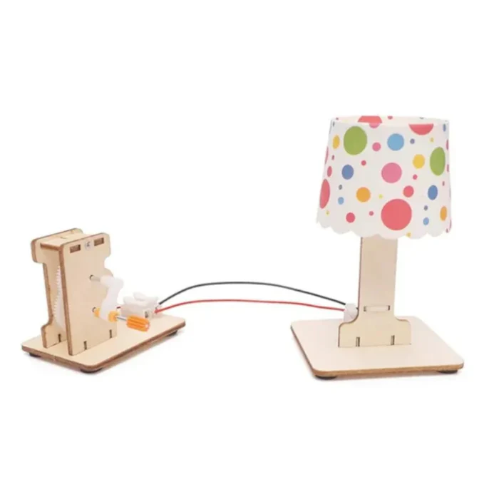 DIY Wooden Hand Crank Generator Experimental Stem Toy Kit for 7+ Year Olds - Image 3