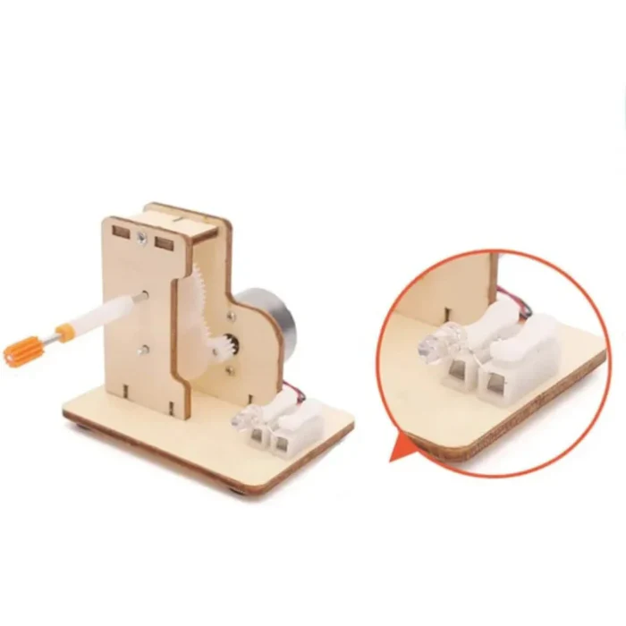 DIY Wooden Hand Crank Generator Experimental Stem Toy Kit for 7+ Year Olds - Image 4